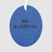 Wees blij! ornament (voorkant)