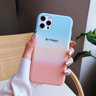 Wees blij Pastel Gradient iPhone Case 15 Pro Hoesje