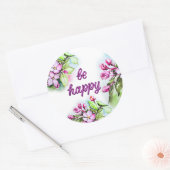 Wees blij ronde sticker (Envelop)