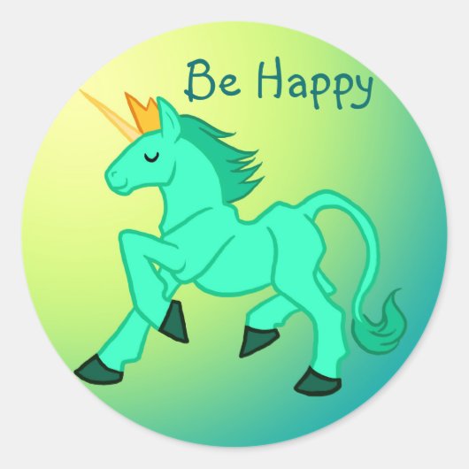 Wees blij ronde sticker (Voorkant)