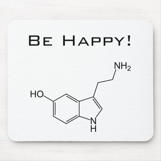 Wees blij! Serotonin Mousepad Muismat (Voorkant)