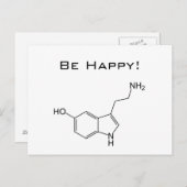 Wees blij! Serotonine Briefkaart (Voorkant / Achterkant)