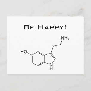 Wees blij! Serotonine Briefkaart