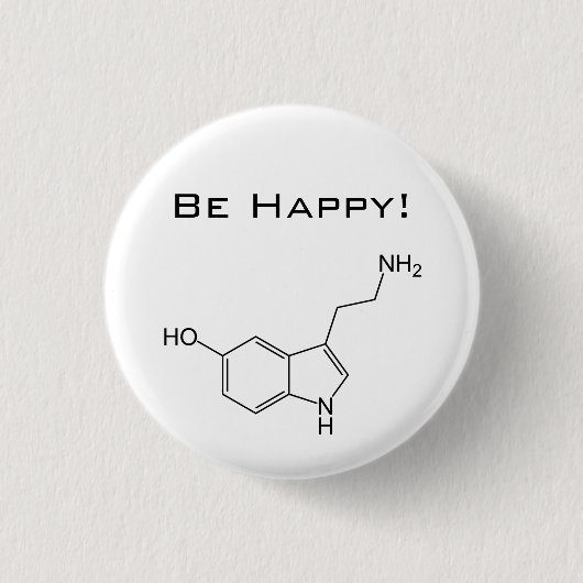 Wees blij! Serotonine Button (Voorkant)