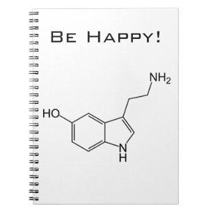 Wees blij! Serotonine-laptop Notitieboek