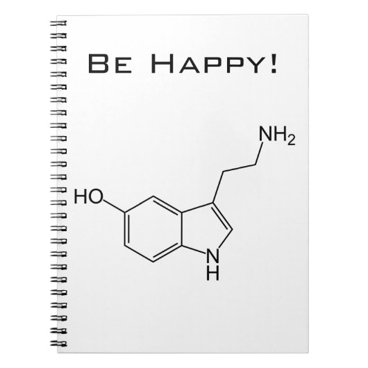 Wees blij! Serotonine-laptop Notitieboek (Voorkant)