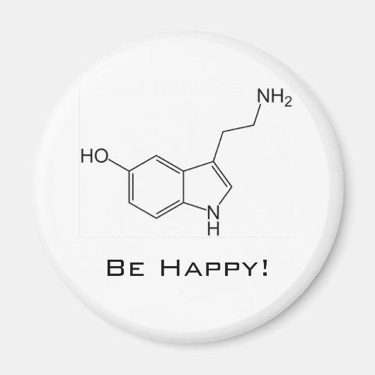 Wees blij! Serotonine magneet (Voorkant)