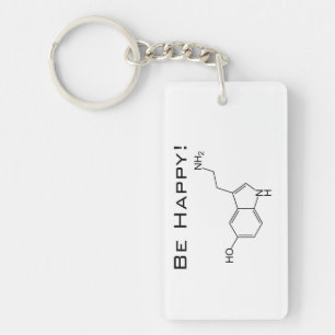 Wees blij! Serotonine Sleutelhanger