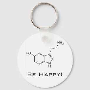 Wees blij! Serotonine Sleutelhanger