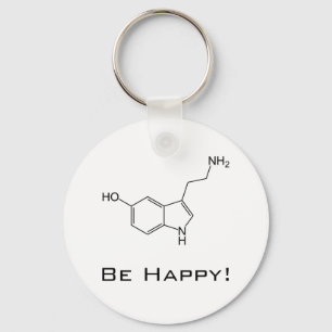 Wees blij! Serotonine Sleutelhanger