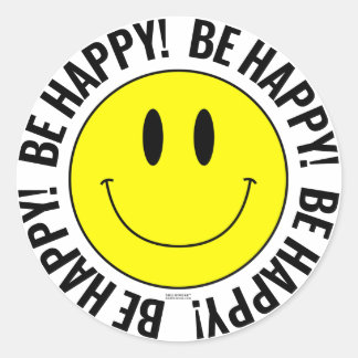 Wees blij! Smilie Sticker