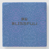 Wees blij! stenen onderzetter (Voorkant)