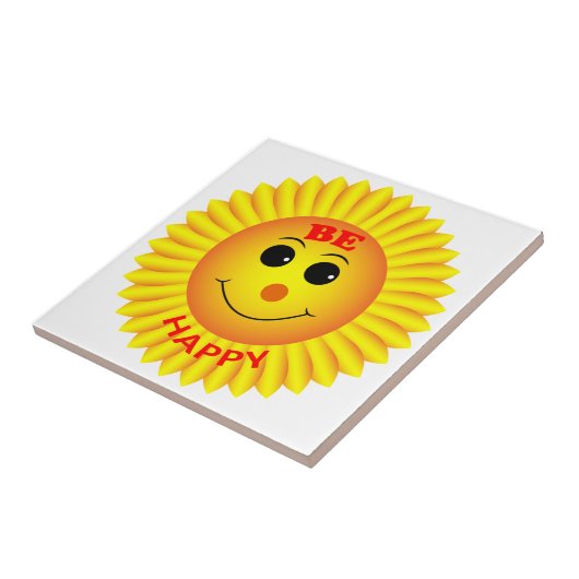 Wees blij tegeltje (Zijkant)