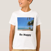 Wees blij Tropical Island t-shirt (Voorkant)