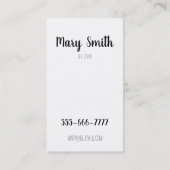 Wees blij visitekaartje (Achterkant)