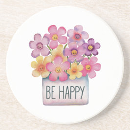 Wees blij zandsteen onderzetter