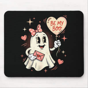 Wees boo spook hart ballon valentijn liefdesbrief muismat