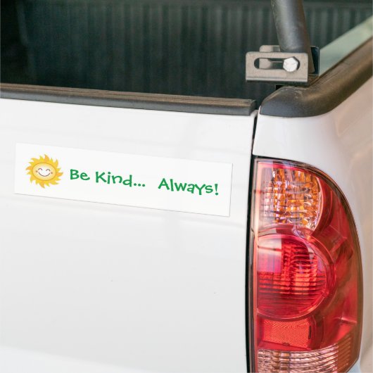Wees Bumpersticker - Zon (Op Truck)