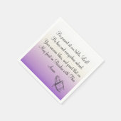 Wees Cadeau aan onze tafel Here Paarse Servet (Hoek)