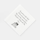 Wees Cadeau op tafel, gebed en kind Servetten (Hoek)