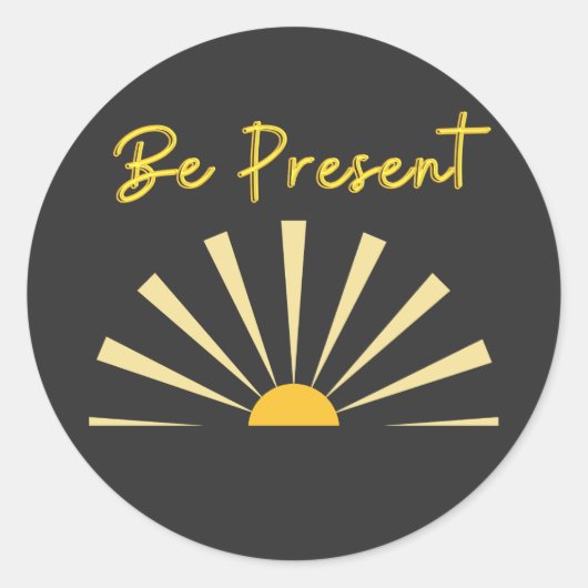 Wees Cadeau Ronde Sticker (Voorkant)