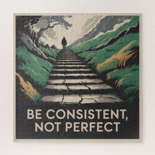 Wees consequent, niet perfect legpuzzel (Verticaal)