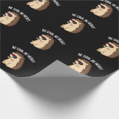 Wees cool BE Hedgy Funny Heg Pun Dark BG Cadeaupapier (Hoek)