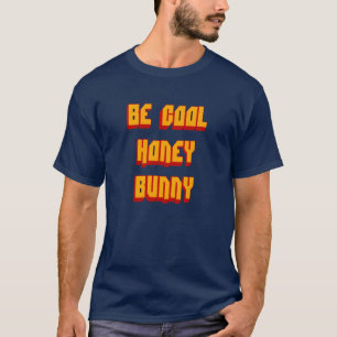 Wees cool honing konijn Pop Cultuur Cult Klasiek v T-shirt