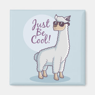Wees Cool Llama Magneet