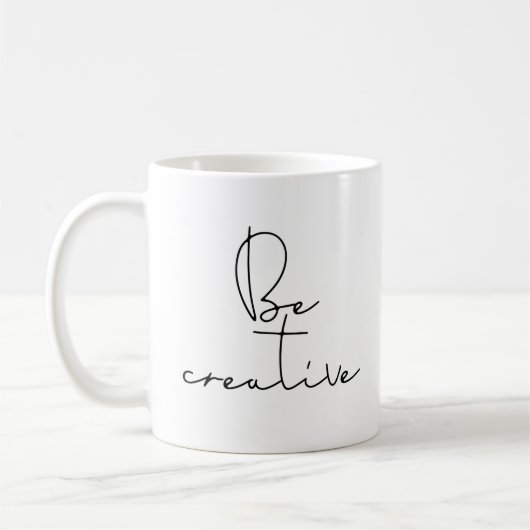 Wees creatief koffiemok (Links)