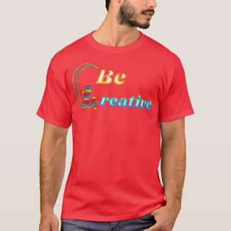 Wees creatief regenboogvetT-Shirt T-shirt