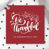 Wees dankbaar Bourgondische Thanksgiving Bedankjes Labels
