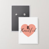 Wees dankbaar button (Voorkant / Achterkant)