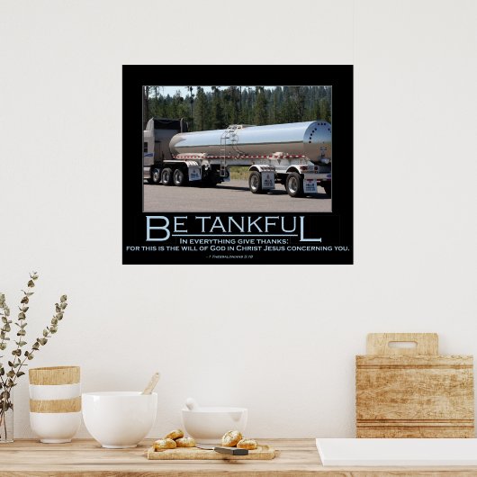 Wees dankbaar poster (Keuken)
