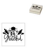 Wees dankbaar 	rubberstempel (Gestempeld)