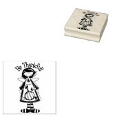 Wees dankbaar 	rubberstempel (Gestempeld)