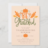 Wees dankbaar voor de moderne Thanksgiving Kaart (Voorkant)