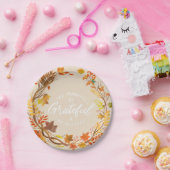 Wees dankbaar, wees dankbaar, wees gezegend Thanks Papieren Bordje (Feest)