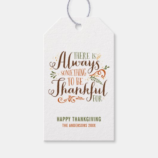 Wees dankbaar whimsical | THANKSGIVING Cadeaulabel (Voorkant)