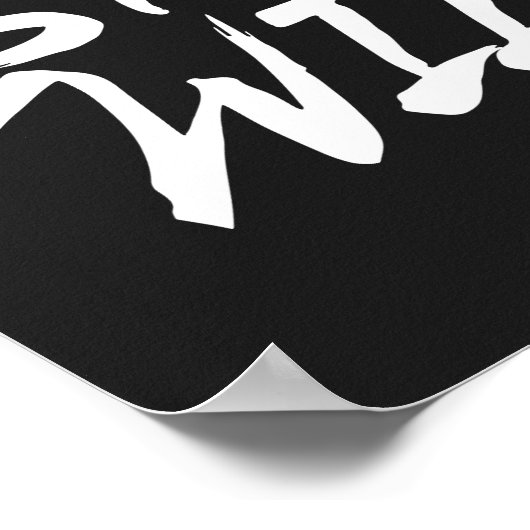 Wees dapper en blijf in het wild poster (Hoek)