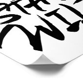 Wees dapper en blijf in het wild poster (Hoek)