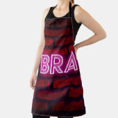 Wees dapper inspirerend quote neon effect text op  schort (Insitu)