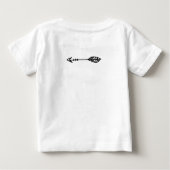 Wees dapper kleine typografie kinder T-shirt (Achterkant)
