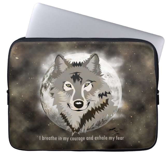 Wees dapper laptop sleeve (Voorkant)