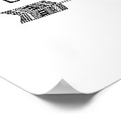 Wees dapper pijlnurseryprint poster (Hoek)