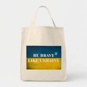 Wees dapper zoals Oekraïne een getextureerde prijs Tote Bag