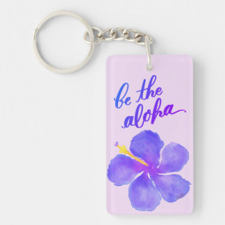Wees de Aloha Hibiscus Sleutelhanger