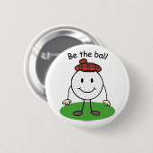 Wees de bal ronde button 5,7 cm (Voorkant /achterkant)