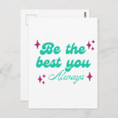 Wees de beste jij! briefkaart (Voorkant / Achterkant)