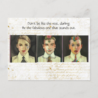 Wees de fantastische briefkaart